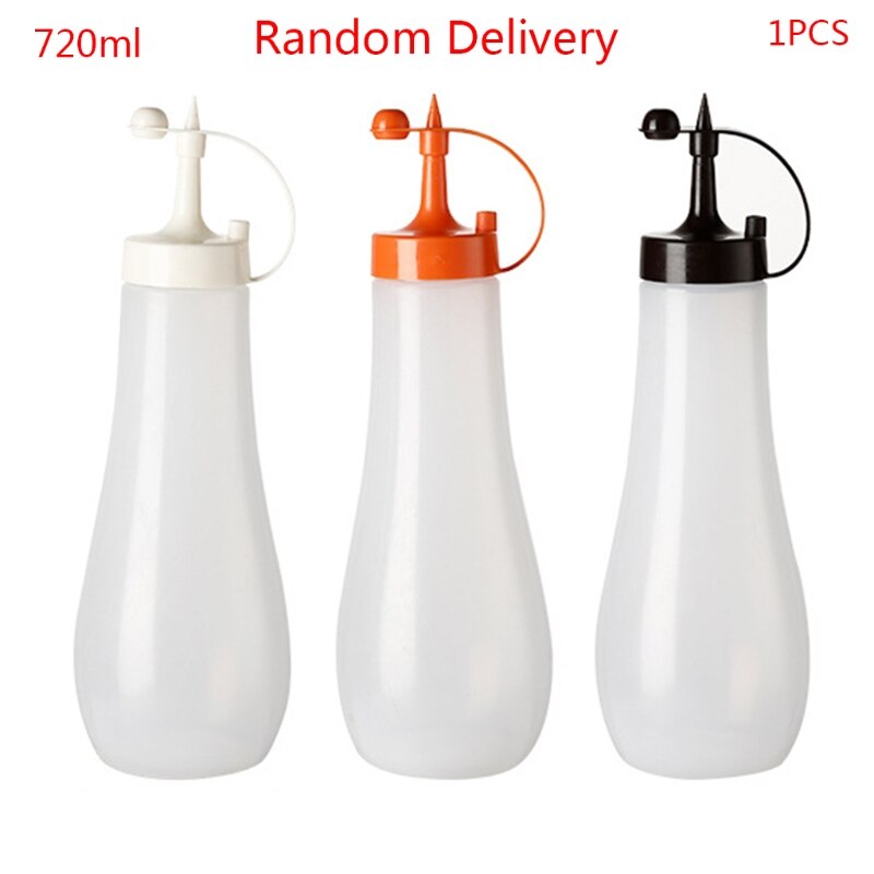 250/360/480/720ml Condiment Squeeze Bottle Creamy Salad Dressing Vinegar Oil Ketchup Condiment Dispenser Kitchen Gadget: 04