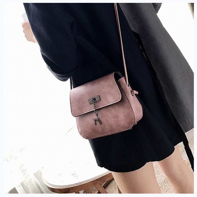 Driga Shell Vrouwen Messenger Bags CrossBody Bag PU Lederen Mini Vrouwelijke Schoudertas herten Handtassen Bolsas Feminina: Roze