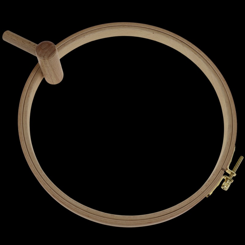 360 Degree Rotation Stand Embroidery Hoop Wood Cross Stitch Rack Adjustable Desktop Frames Cross Stitch Embroidery Frame