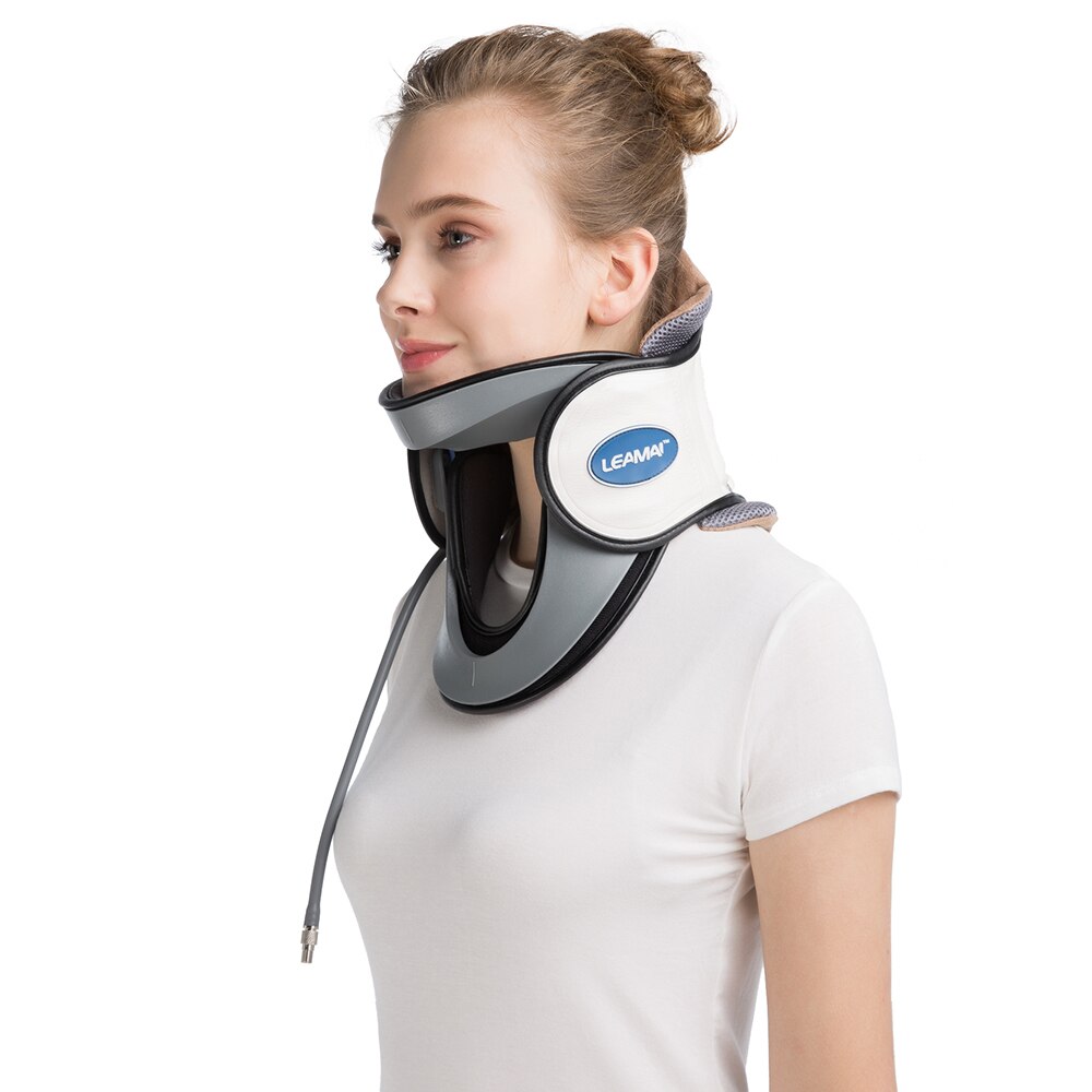 LEAMAI – collier Cervical gonflable, Traction du cou, Support, oreiller de Massage, soulagement de la douleur, relaxation, soins de santé