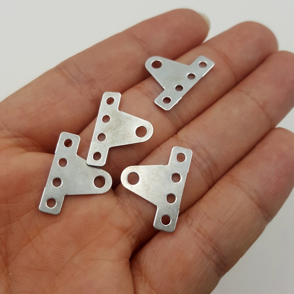10PC/lot 20x15mm Corner Brackets Corner code Perforated shaft bracket for DIY model making