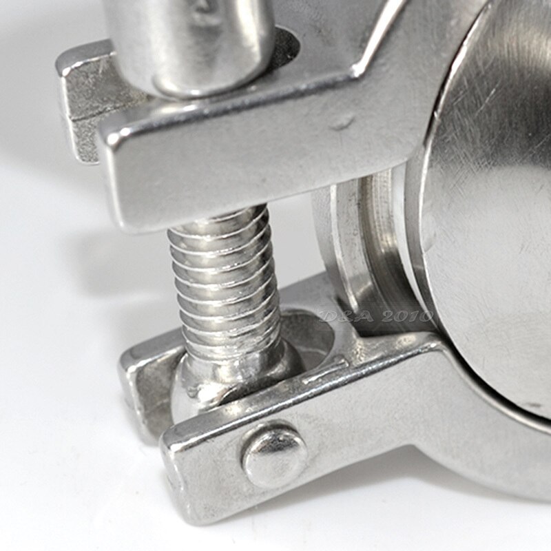 High Quality2 Pcs 1" 25MM Sanitary Hose Barb Ferrule +1.5" Tri Clamp + PTFE Gasket Stainless Steel SUS SS 316