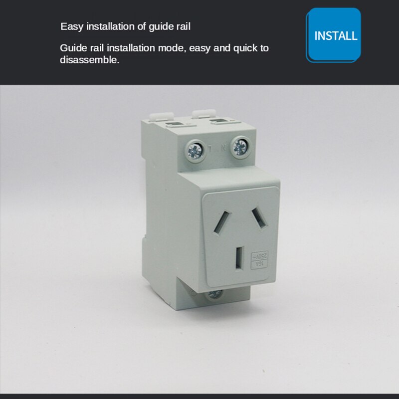 AC30 35mm montaje en carril DIN alimentación de CA 10A 16A 25A 250V 440V 2/3/4/5 Pin enchufe Modular tipo UE AU