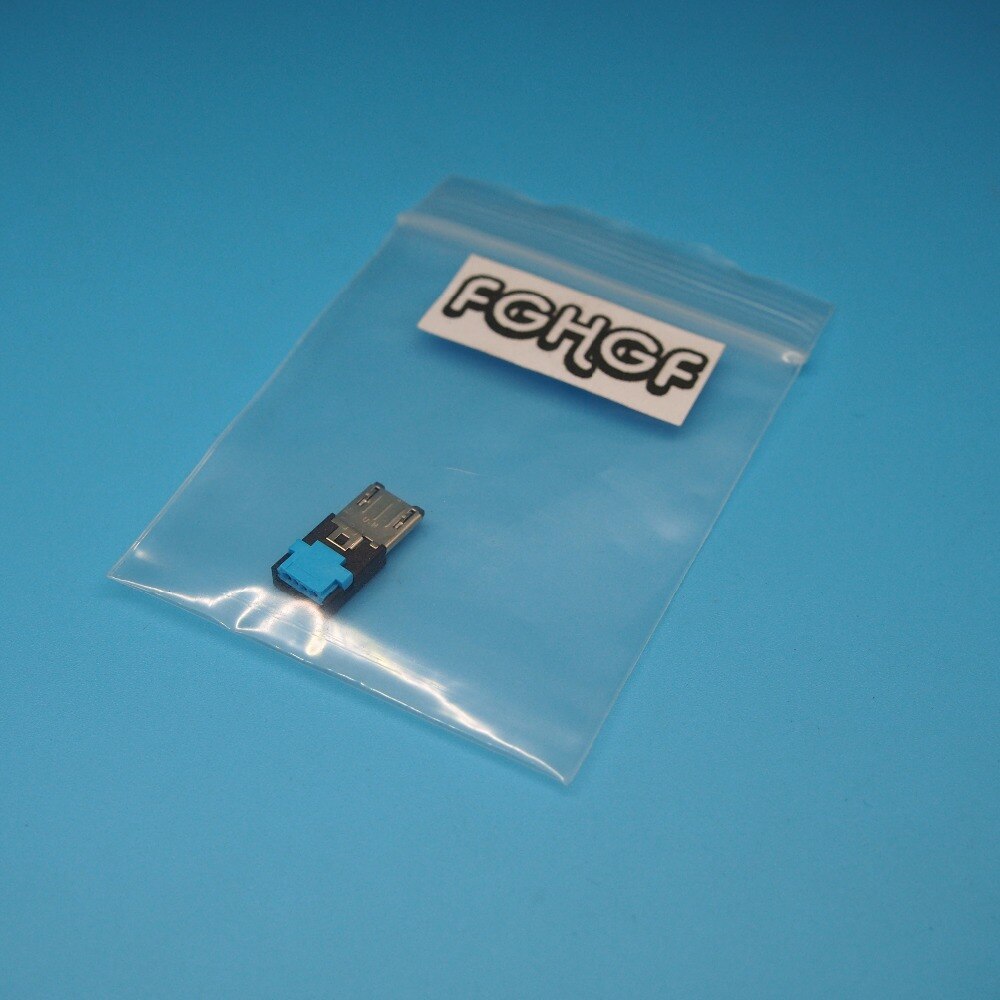 25 pièces Pree fil Micro usb prise mâle Mike 5 P pas de soudure connecteur USB