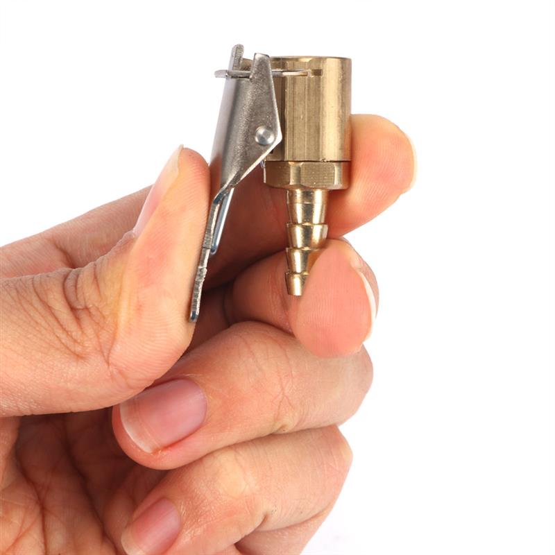 Car Tire Inflator Valve Connector Car Tire Wheels Tires Parts Wheels Tires Parts Clamp Brass Air Pump Chuck Clip