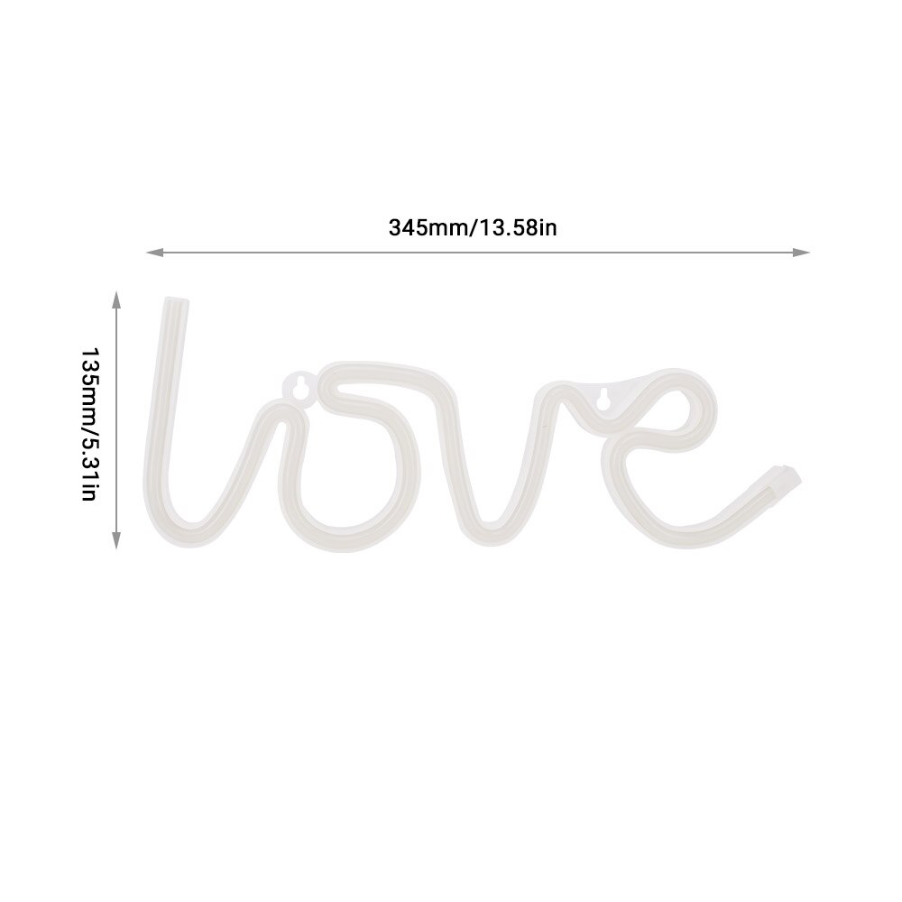 Valentines Day LOVE Neon Light LED Neon Sign Decoration Wall Lamp for Lovers Wedding Party Anniversary Decor Night Lights