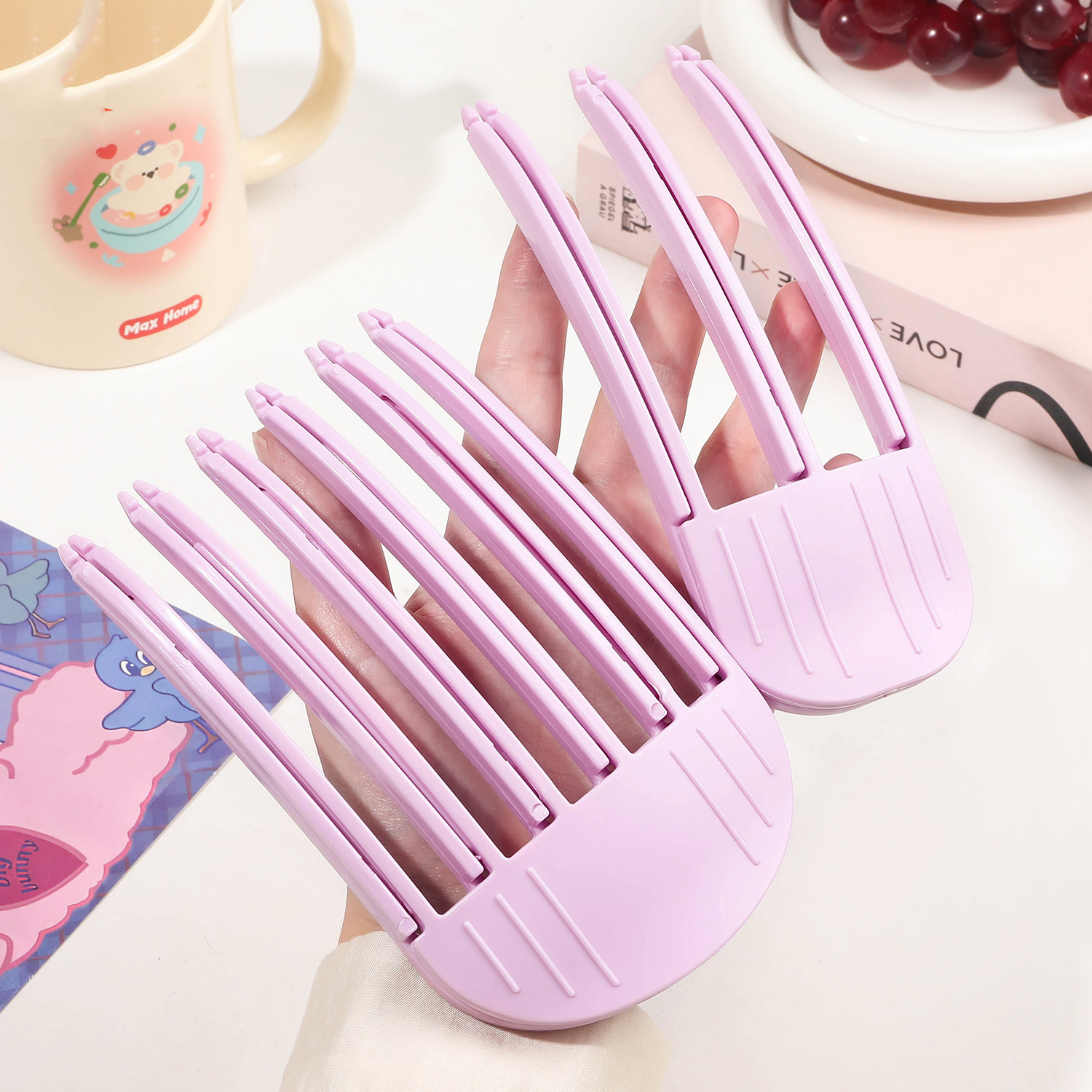 Fluffy Hairpin Curling Bangs Clips Hair Roots Volumizing Hair Clips Women Curling Fixed Shape Clips Volume Hair Roller