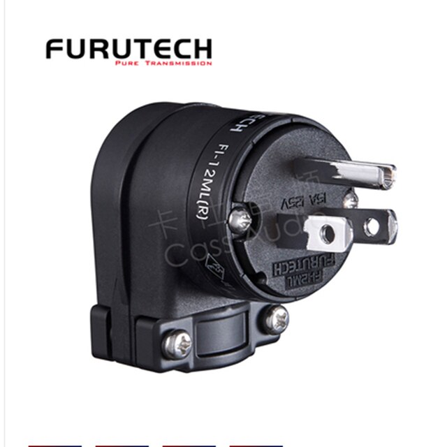 Furutech-conector Schuko FI-E12L (R), FI-12ML (G), oro de 24K, rodio: US-R