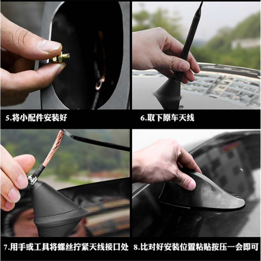 Antenne de signal radio sans poinçon pour Jeep Cherokee 5 KL KK Commander Grand Cherokee 4 WK2, accessoires de voiture
