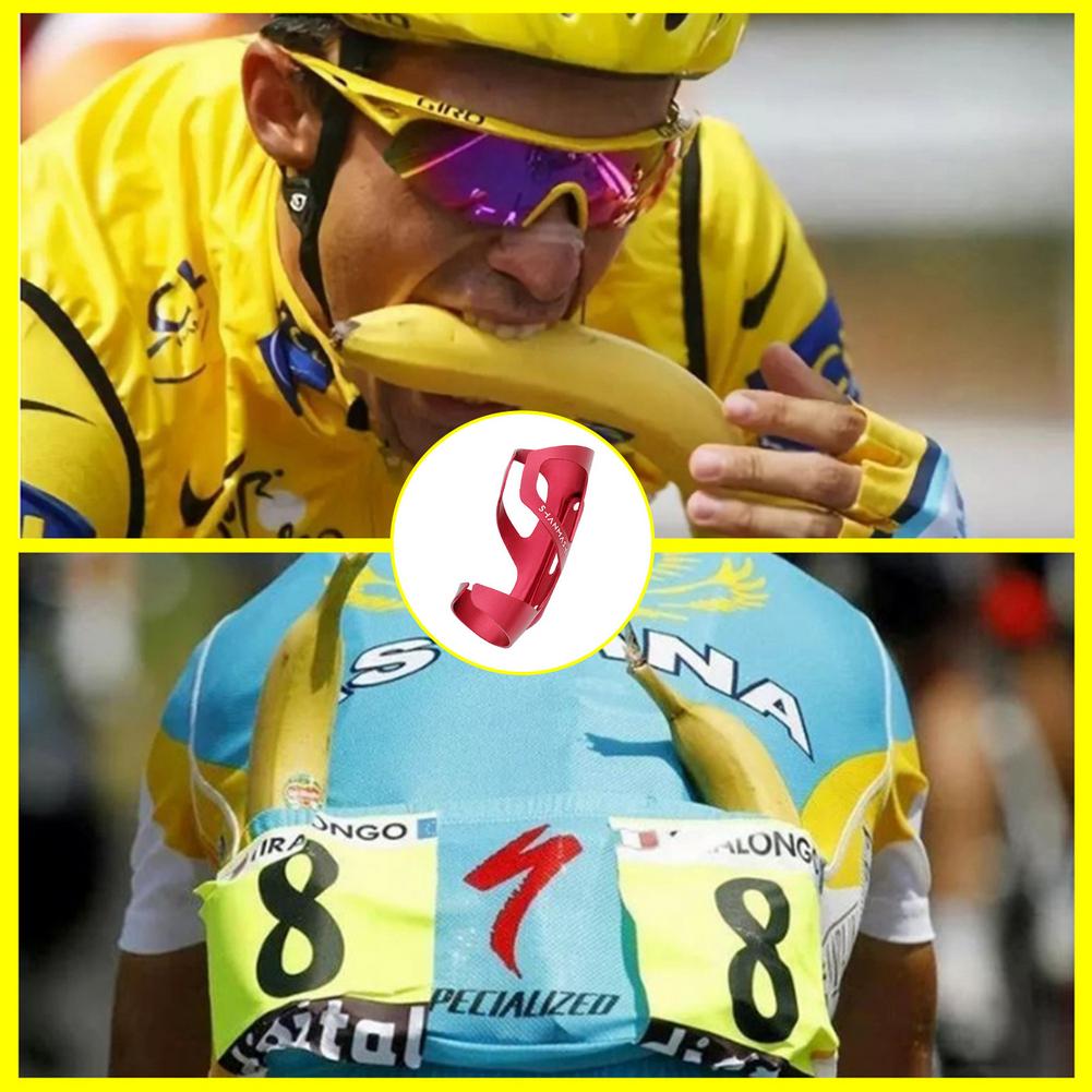 Lightweight MTB Road Bicycle Banana Stand Aluminum Alloy Banana Holder Replenish Energy in Time Cycling Bike Tube Banana Support