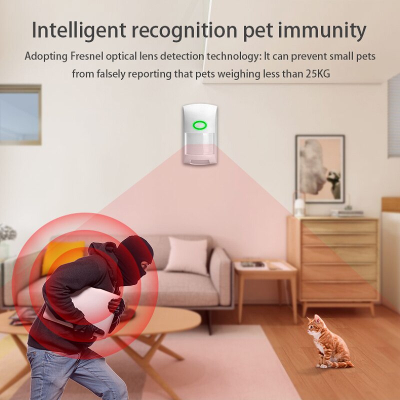 Smart Motion PIR Infrared Detector Sensor WIFI Movement Sensor Wireless Home Security Alarm System With Tuya Smart Life APP