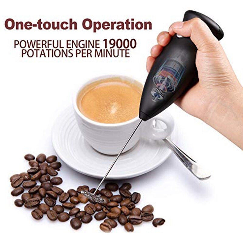 Mini Handheld Electric Coffee Mixer Frother Automatic Milk Beverage Foamer Cream Whisk Cooking Stirrer Matcha Egg Beater