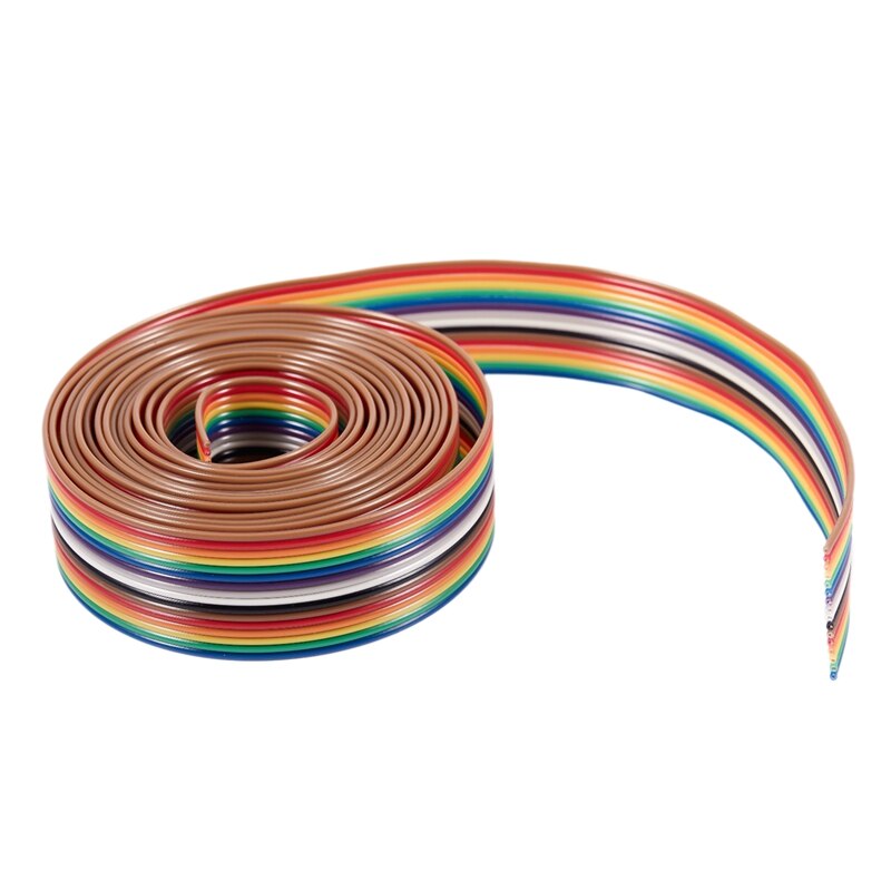 2M 1.27mm Pitch 16 Pin Flat IDC Ribbon Extension Cable Wire