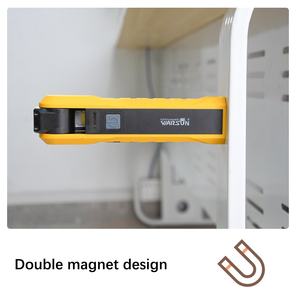 Led arbejdslygte 15w bærbar cob arbejdslygte arbejdslampe arbejdslampe lommelygte xpe arbejdslys søgelygte usb genopladelig