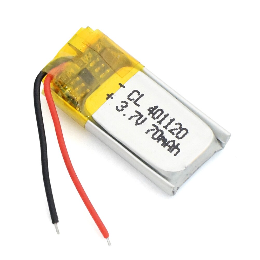 401120 litiumbatteri 3.7v 70 mah li-ion lipo-celler li-po polymer laddningsbart batteri för mobilt bluetooth hörlurar gps pos