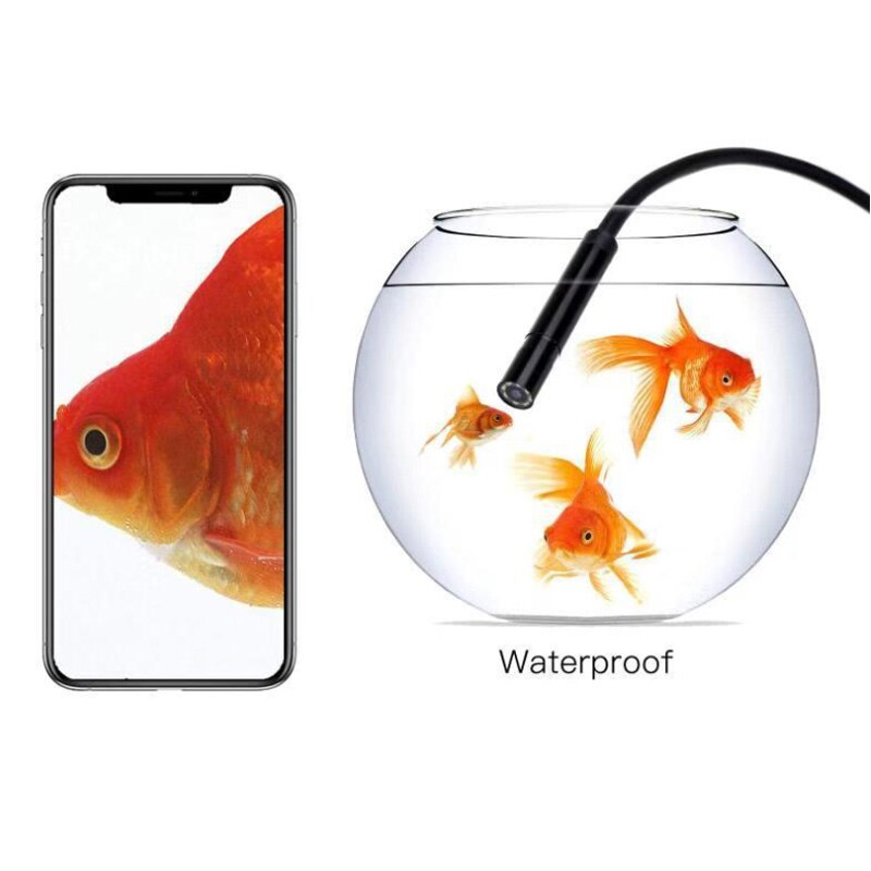 1 ~ 10M 8LEDs 1200P Endoskop Kamera 8mm flexibel Wasserdichte Inspektion Endoskop Kamera für Android-praktisch PC Notizbuch USB Kameras