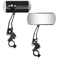2 pcs Bike Classic Rear View Mirror Bicycle Flexible Safety Handlebar Rear-view Biking Parts Aluminum Cycling z2: Black