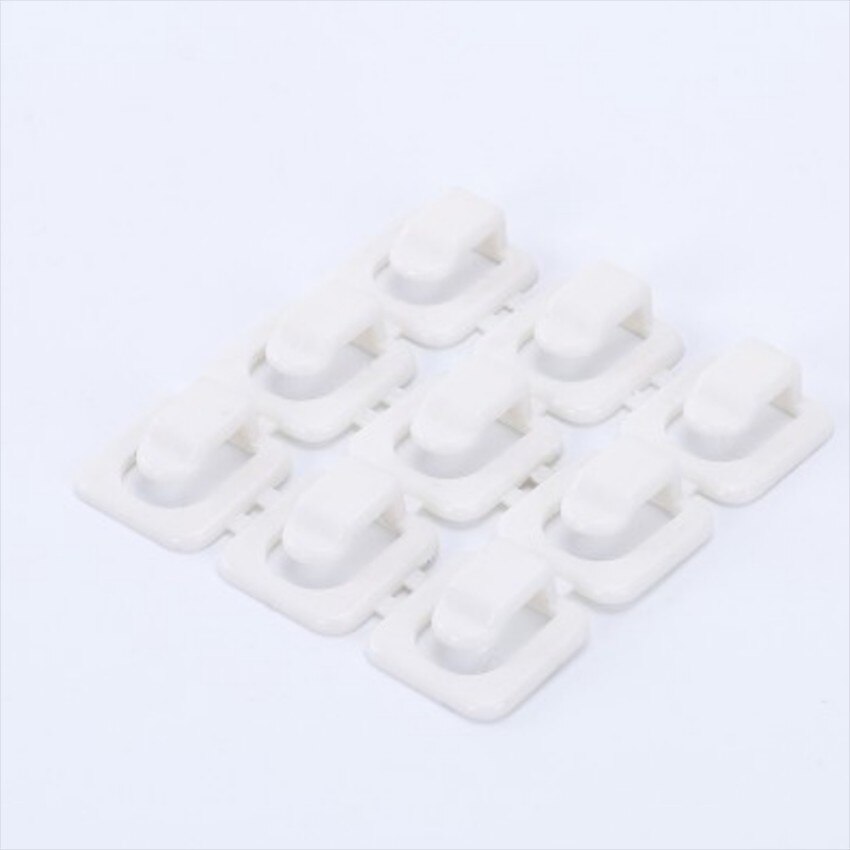 18 pcs Cable Cord Wire Line Desk Wall Organizer Clips Data Lines Adhesive Clamp Fixer Fastener Tidy Holder