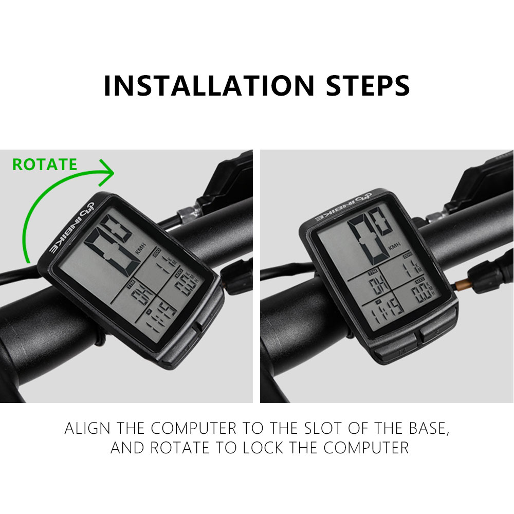 Waterproof Bicycle Computer Wireless Bicycle Speedometer Mountain Bike Stopwatch Accessories for Bike 2.1 inch Cyclocomputer