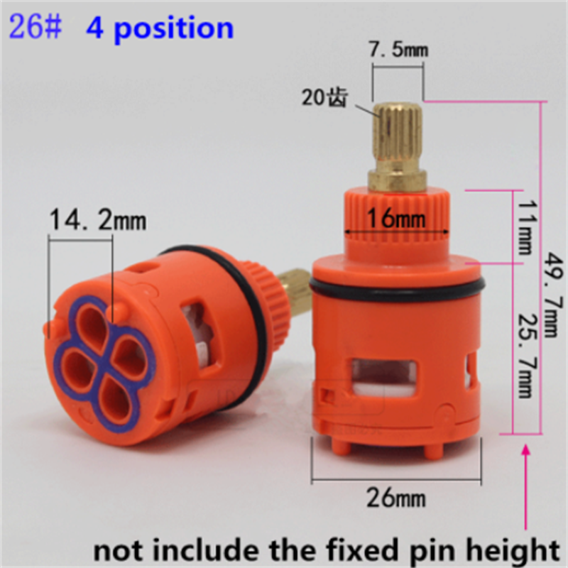 1PC Shower Room Faucet Cartridge Accessories Shower Head Bathtub Water Mixing Valve 3 Position 4 Position Concealed Installation: WHITE