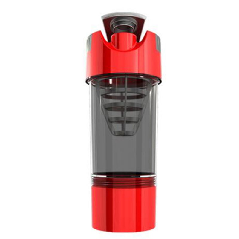 Protein Shaker whey protein powder for fitness gym shaker sports nutrition mixer bottle For Protein Powder water bottle: Red