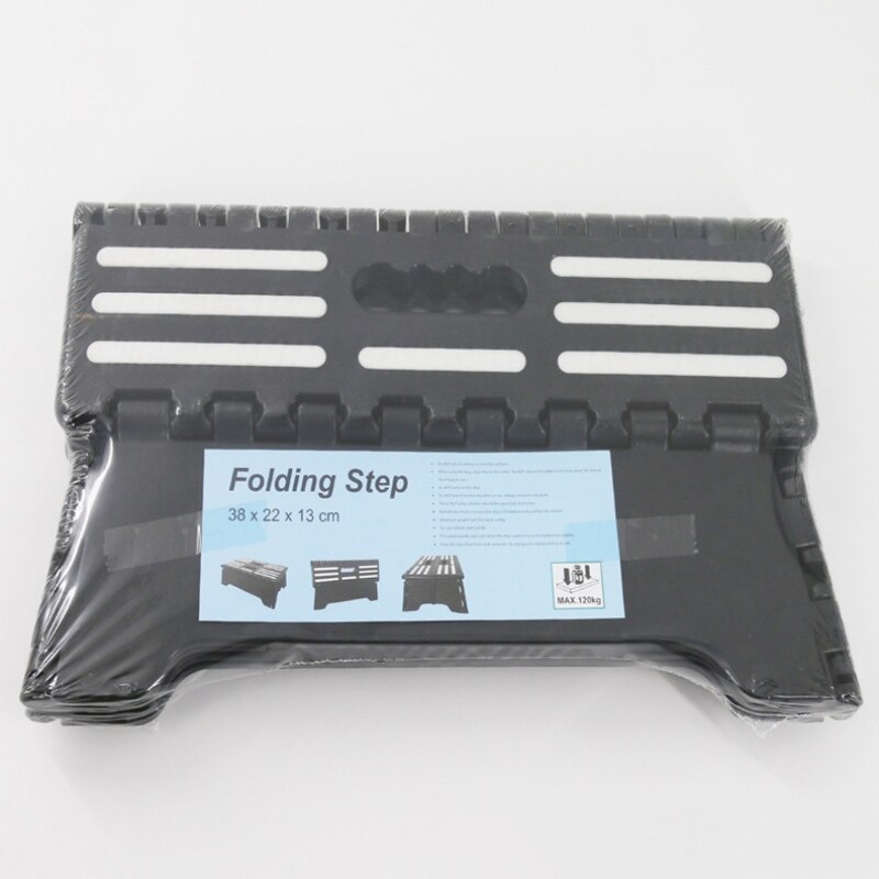 Folding Step Stool Portable Plastic Anti-Slip High Riser Half Step Door Walking Stool For Elderly Pregnant Kids Toddlers Kitchen