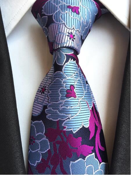 Ricnais-Cravates classiques à carreaux pour homme, 8cm, vert, bleu, tenue de soirée, mariage