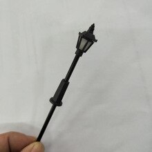 10 X 1:72 Steel White Model Railway Train Lamp Post 00 Gauge Plastic Street Lights 3V LED