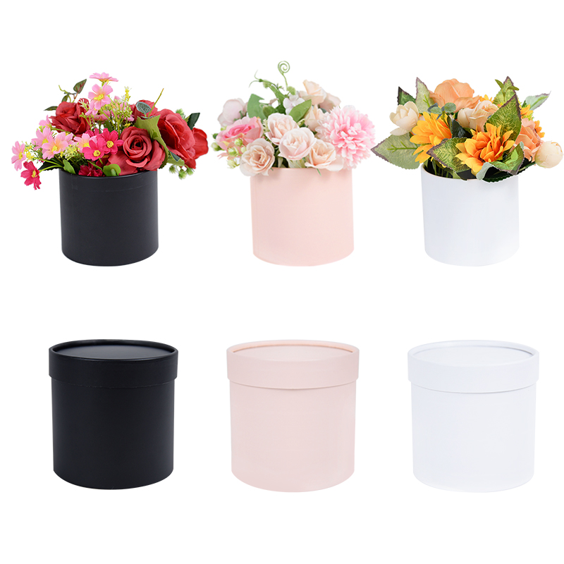 Runde Blumen Kasten Verpackung Papier Kasten Für Hochzeit Rose Strauß Lagerung Dekoration Geburtstag Party Valentinstag Liefert