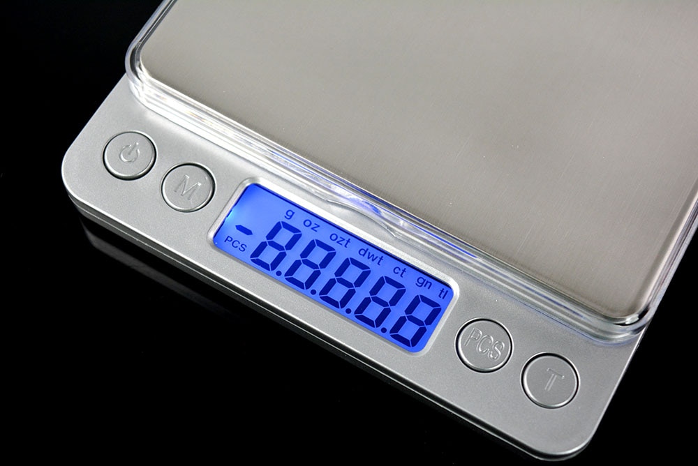Báscula de bolsillo Digital de alta precisión báscula de joyas de cocina báscula de bolsillo Función de pantalla LCD y Uds. Feature500g/0,01g