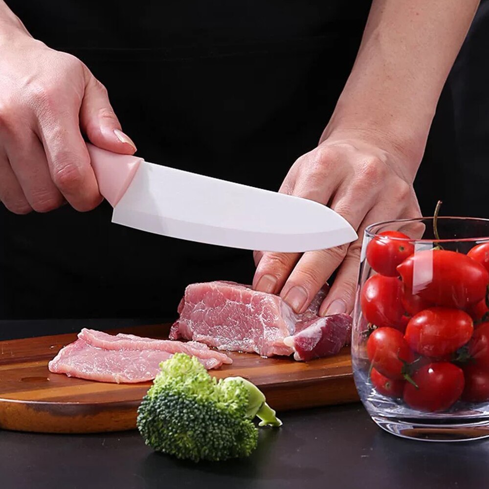 Ceramic Knife Set 3 4 5 6 inch Chef Utility Slicer Paring Bread Knives with Peeler Kitchen Knife Zirconia Blade Cooking Cutter