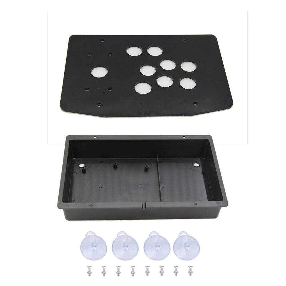 RAC-K500F Acryl Panel Platte Case 24/30Mm Knop Gat Diy Arcade Joystick Kits: 30MM 8 hole