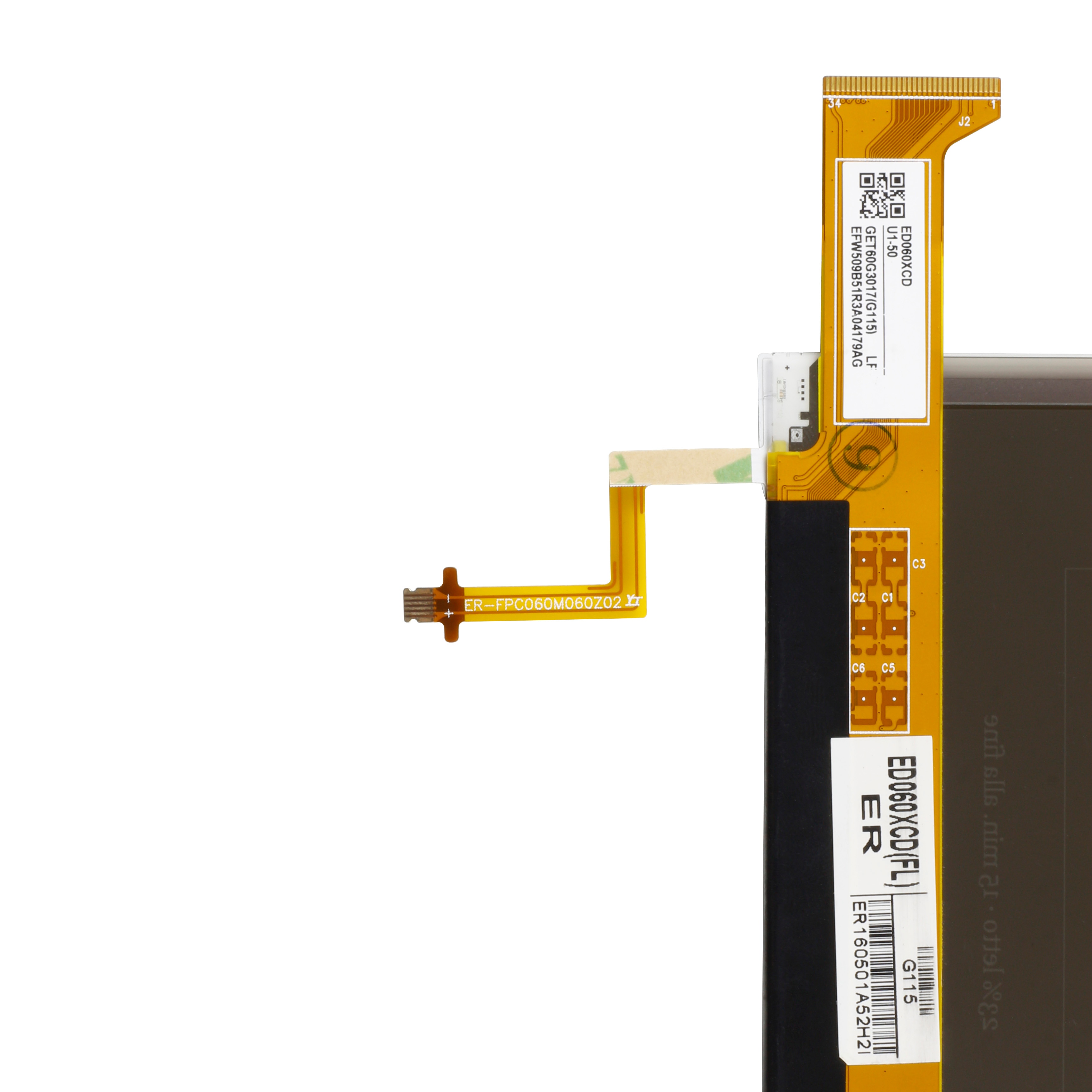 6 Inch 34pin Eink Carta for PocketBook 616 Basic Lux 2 PB616 LCD Display Planel Screen