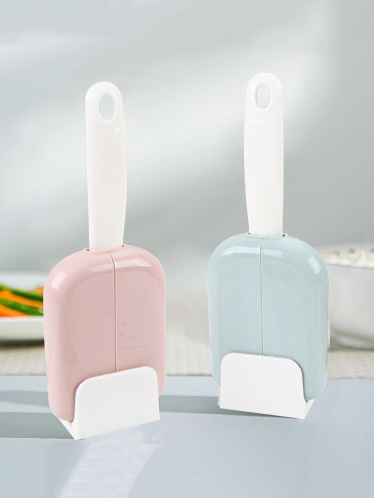 2 piece of household non-stick rice scoop storage rack can stand up automatically open and close easy to clean dust cover