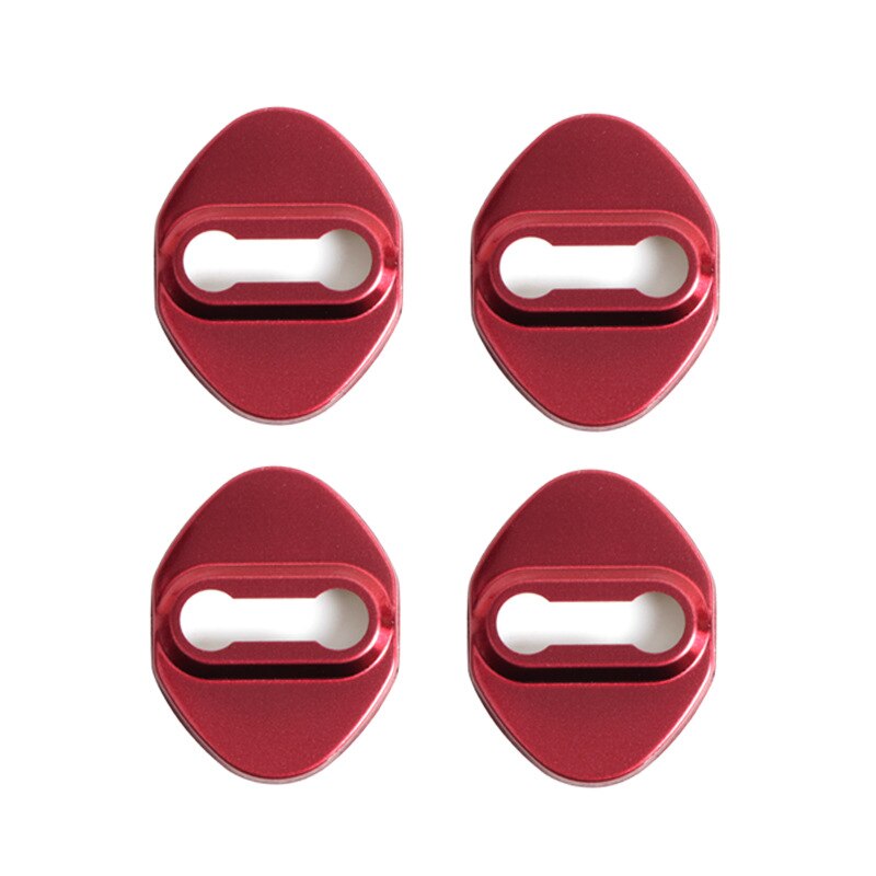 Door Lock Protective Cover For Toyota Honda door lock caps stainless steel lock cover car styling sticker 4PCS: Redhonda