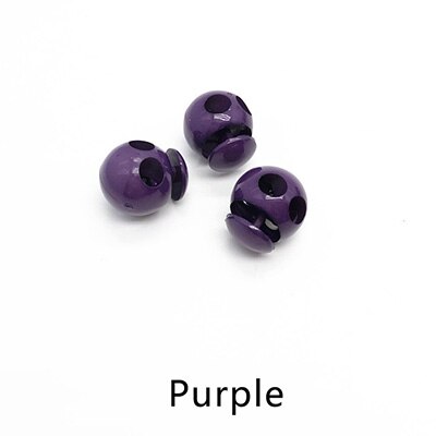 20pcs 18X21mm Plastic Stopper Hat Cord End Cord Lock Spring Elasticity Adjustment Buttons DIY Clothing Decor Rope Buckle DS014: Purple