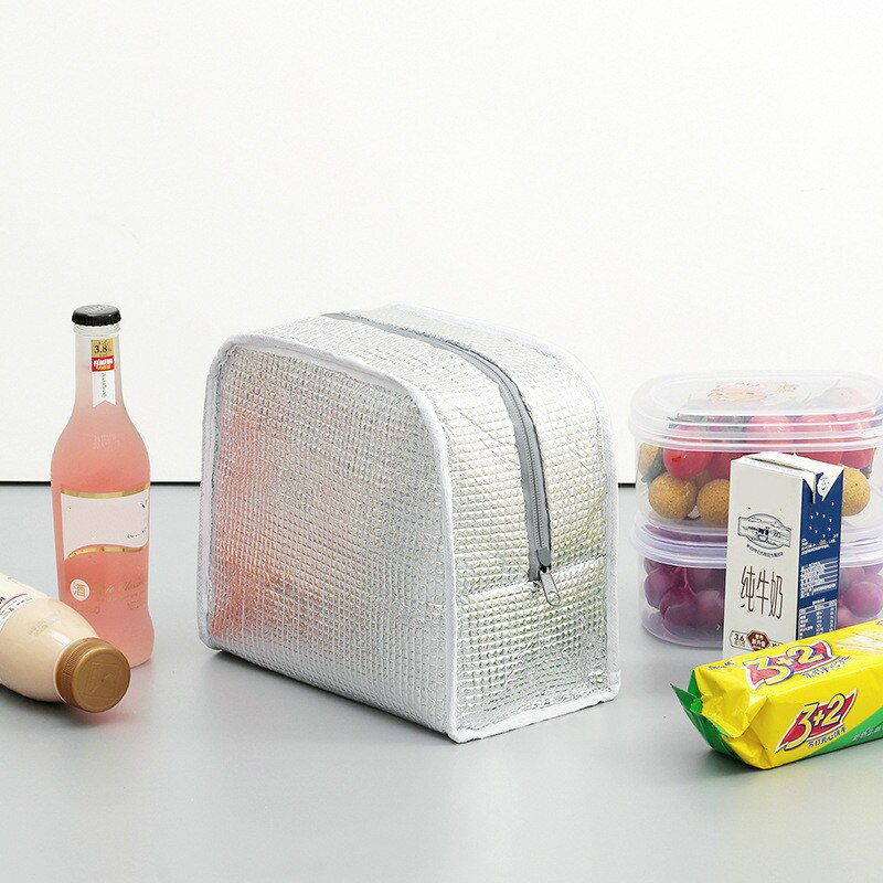 Funktionellt mönster kylare lunchbox bärbar isolerad duk lunchpåse termisk mat picknick lunchpåsar för kvinnor barn