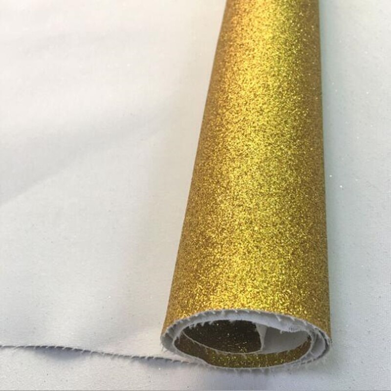 20*30 cm Glitter Dunne Synthetisch Leer Stof Effen Kleur A4 PU Stof DIY Handgemaakte Naaien Kleding Levert Decor: gold / 20X15cm (A5)