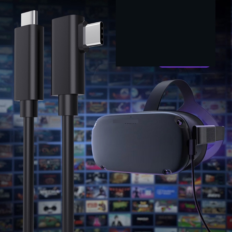 Usb 3.2 gen 1 typ-c-kabel für oculus quest 2 , 5 gbit/s vr-superspeed-datenübertragung 21 typ c auf typ c typ ac  s22