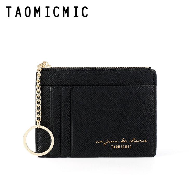 Étui de protection en cuir PU pour femmes, de , moderne, carte d'identité, Bus bancaire, mignon, portefeuille pour femmes: Black