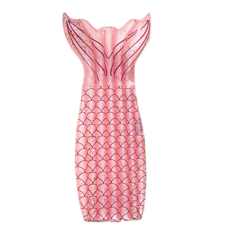 Sommar simbassäng flytande uppblåsbar sjöjungfru rosa madrass simring ring cirkel ö kallt vatten party pool leksak pool float