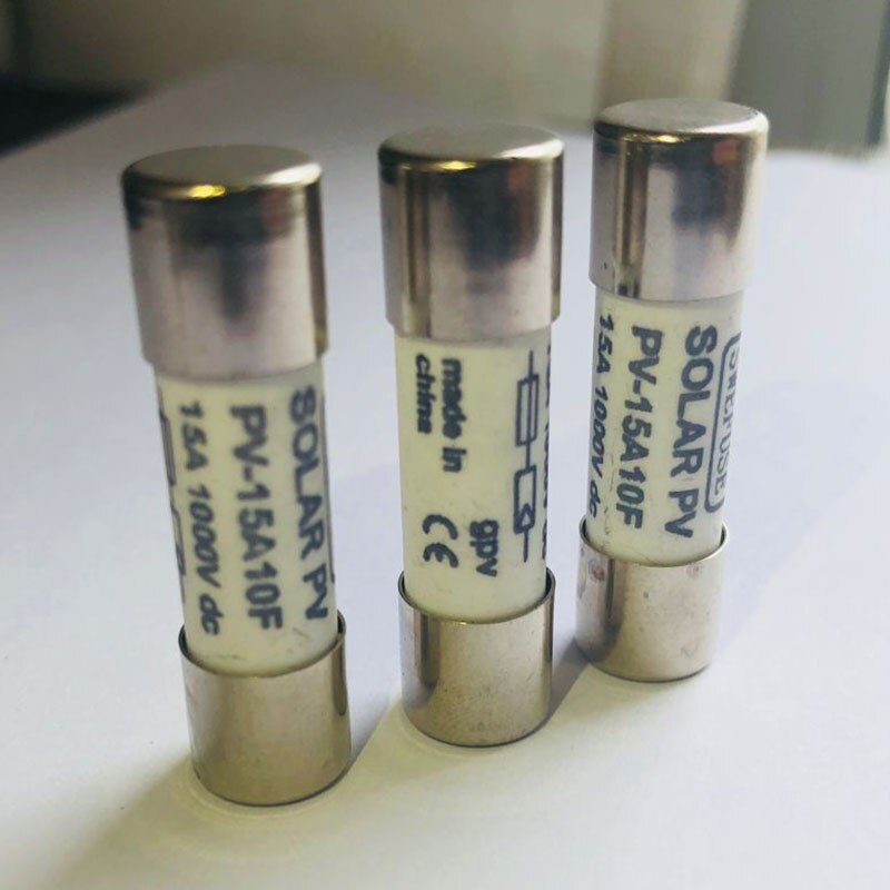 10 Pcs 1000 Vdc Zekering Solar Pv Explosieveilige Zekering Zilver