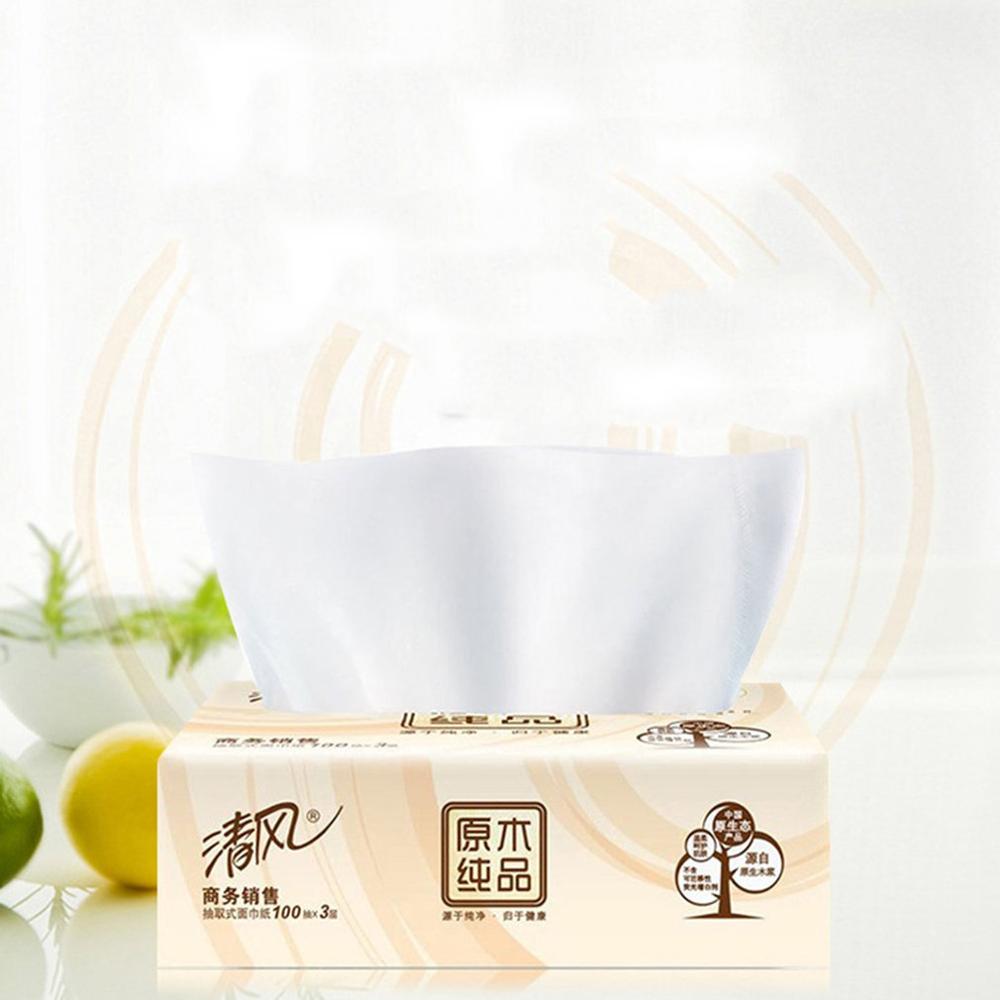 3 lagen tissuepapier toiletpapier servetpapier voor badkamer primair houtpulp pomppapier 100 pompen pompen