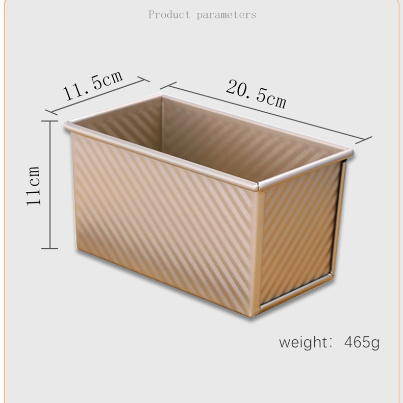 Rectangular Loaf Pan Carbon Steel Non-stick Bellows with Cover Toast Box Mold Bread Mold Eco-Friendly Baking Tools for Cakes