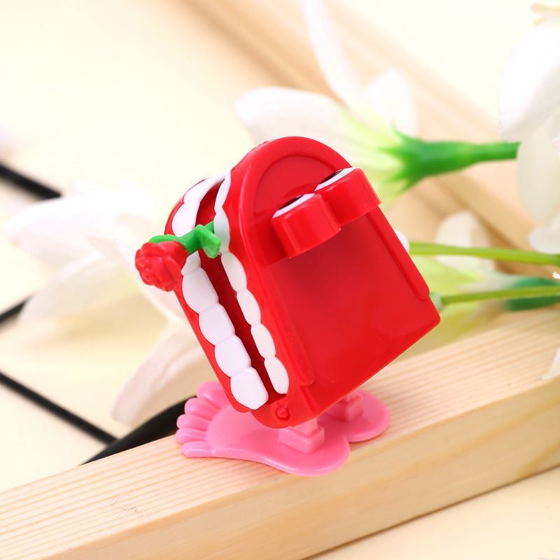 Clockwork Jumping Denture Rose Education Mechanical Toys Desktop Cute Decoration