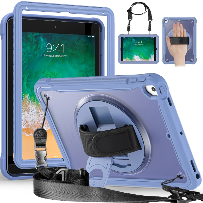 Funda a prueba de golpes Para iPad 9,7 iPad 5th 6th Tablet cubierta iPad A1822 A1823 A1893 A1954 soporte Correa Para Funda