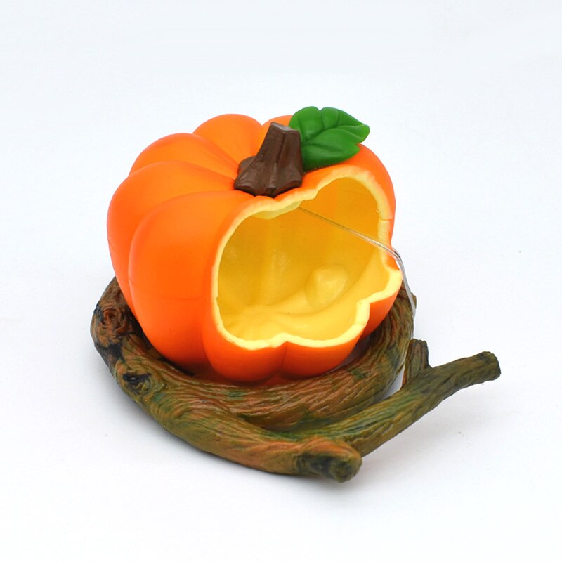 Fruit Vegetable Shape Birds Feeder Bowl Parrot Water Food Feeding Bowl Container Animal Drinking Feed Cup for Birds Cage Accesso: Pumpkin
