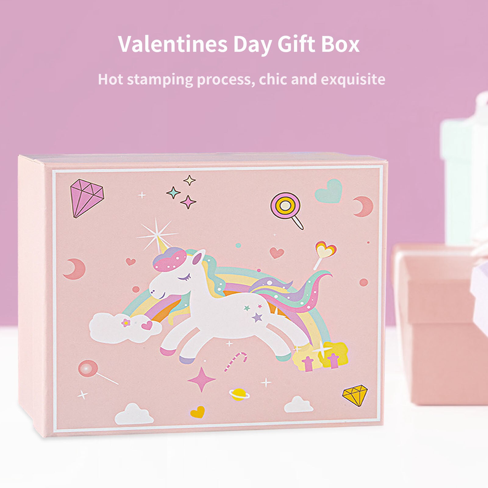 Valentijnsdag Box Lipstick Parfum Verpakking Decor Opslag Container Valentijnsdag Party Essentiële Geschenkdoos