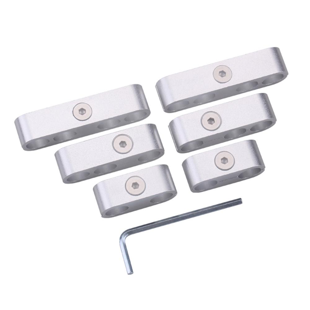 Line separator Billet Aluminum 7 8 9.5mm Spark Plug Wire Separators Dividers Looms Fits SBC350 #1203: WH