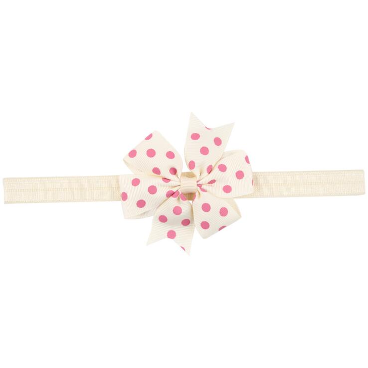 Bébé fille bandeau infantile cheveux accessoires tissu bande -né chapeaux Dot headwrap bambins pansement ruban arcs diadème: 17